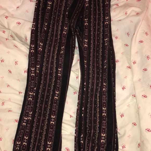 Pants - Printed Flare Pants